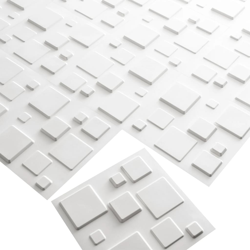 WallArt 3D nástěnné panely čtverce 12 ks GA-WA09