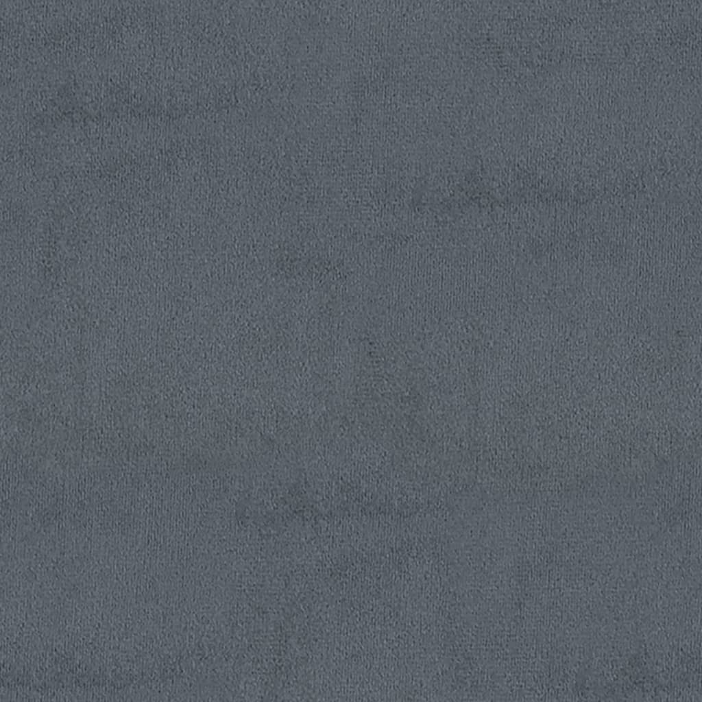 vidaXL Stolička s úložným prostorem tmavě šedá 45 x 45 x 49 cm samet