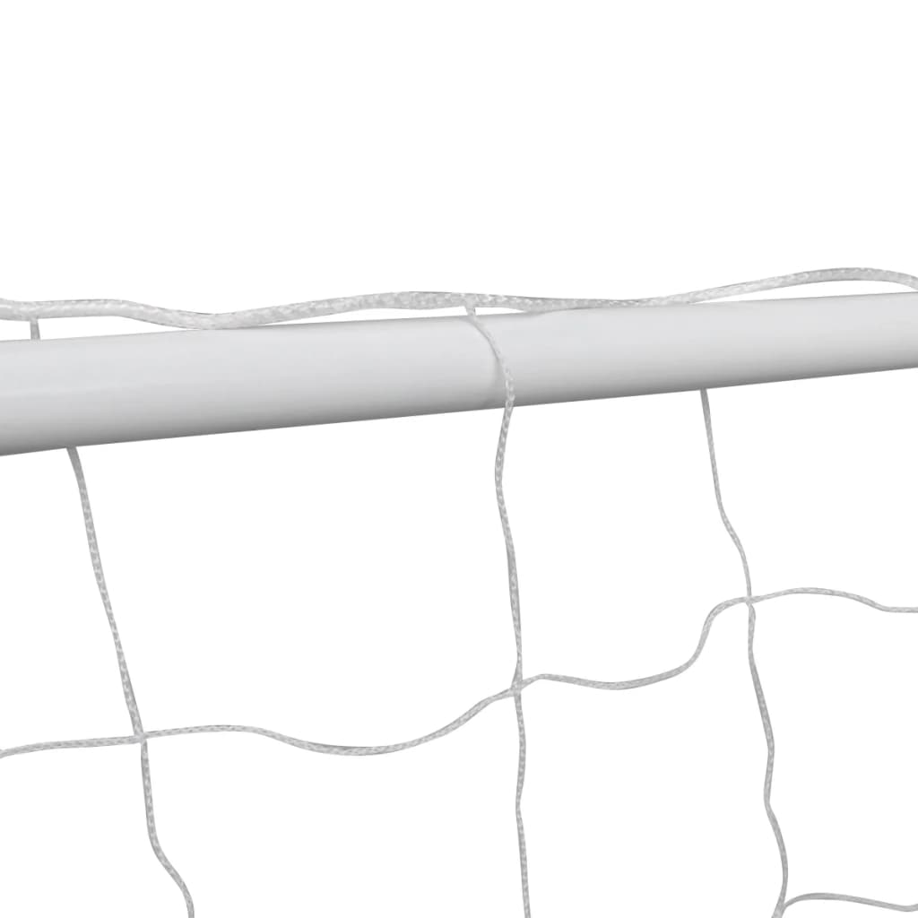 vidaXL Fotbalové branky 2 ks se sítí 182 x 61 x 122 cm ocelové bílé