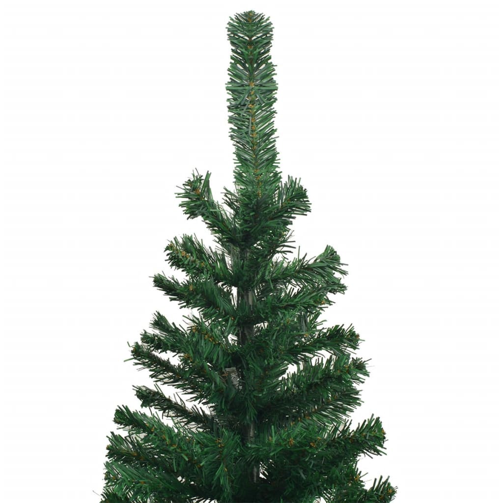 vidaXL Umělý vánoční stromek s LED a sadou koulí L 240 cm zelený