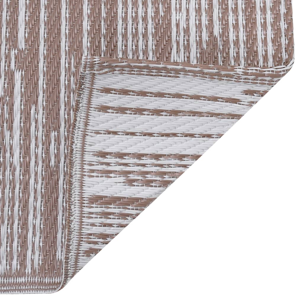 vidaXL Venkovní koberec taupe 140 x 200 cm PP