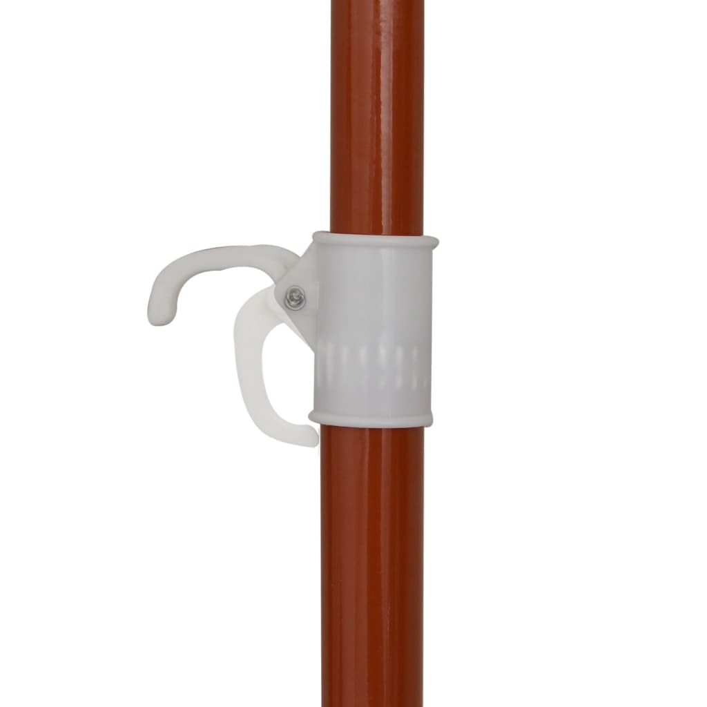 vidaXL Slunečník s ocelovou tyčí 240 cm taupe
