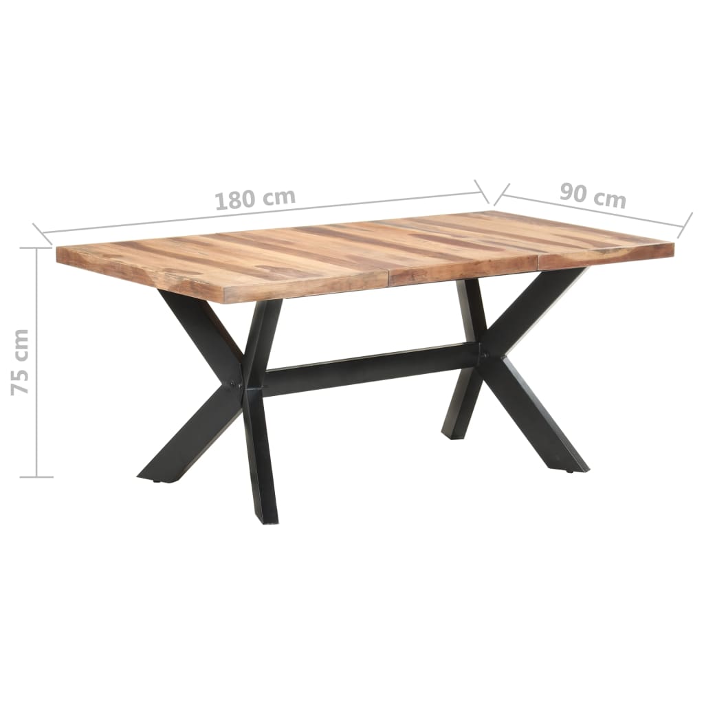 vidaXL Jídelní stůl 180x90x75 cm masiv s medovou povrchovou úpravou