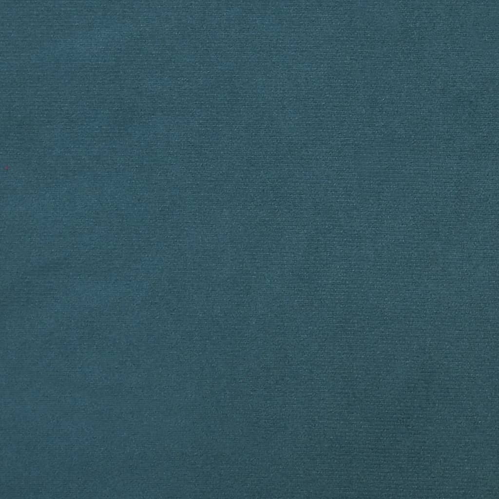 vidaXL 2místná rozkládací pohovka se 2 polštáři modrá samet