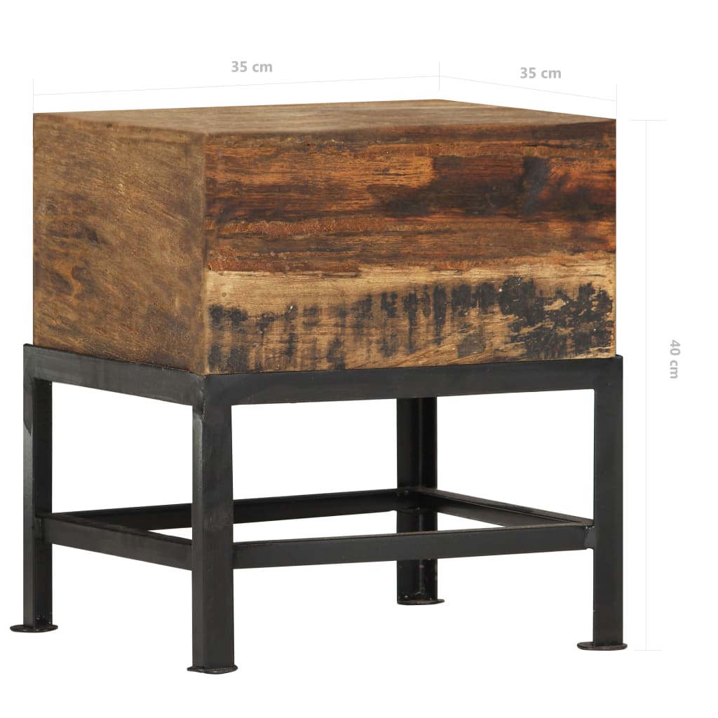 vidaXL Stolička 35 x 35 x 40 cm masivní recyklované dřevo