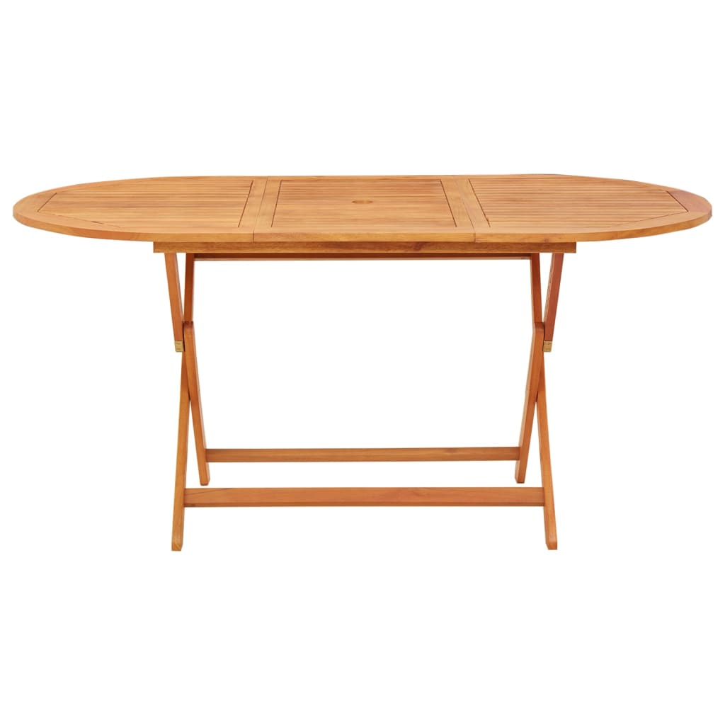 vidaXL Skládací zahradní stůl 160x85x75 cm masivní eukalyptové dřevo