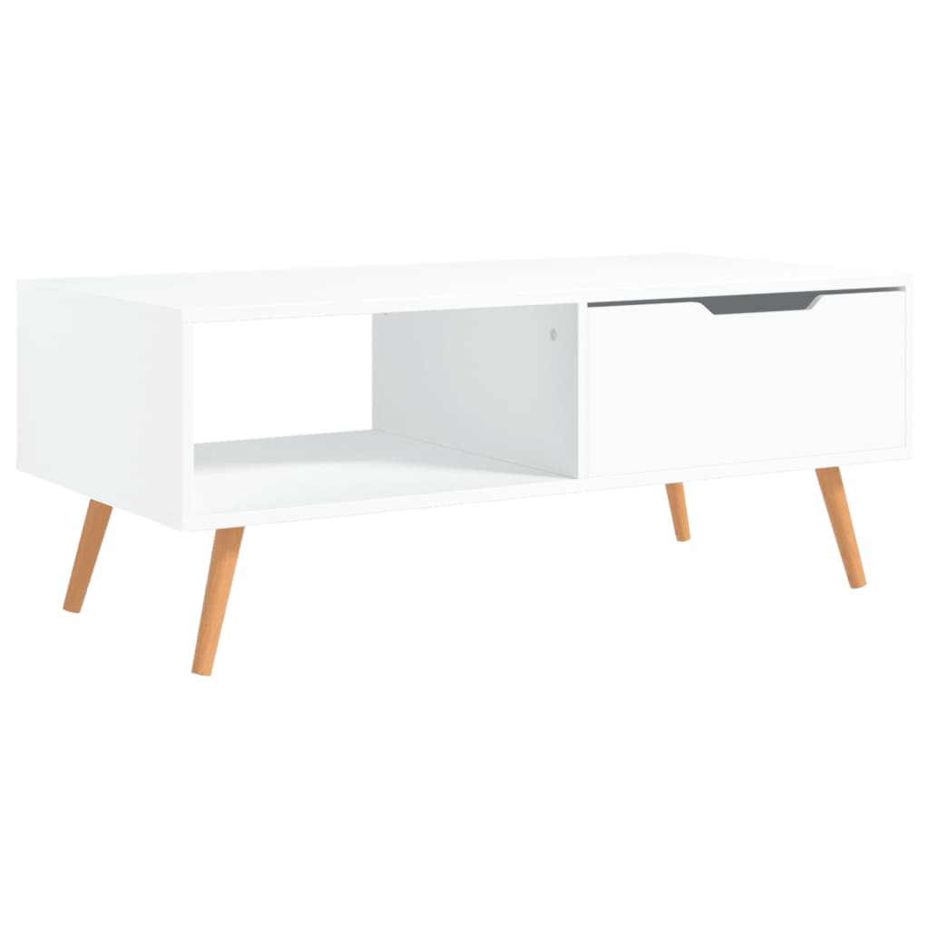 vidaXL Konferenční stolek bílý 100 x 49,5 x 43 cm dřevotříska