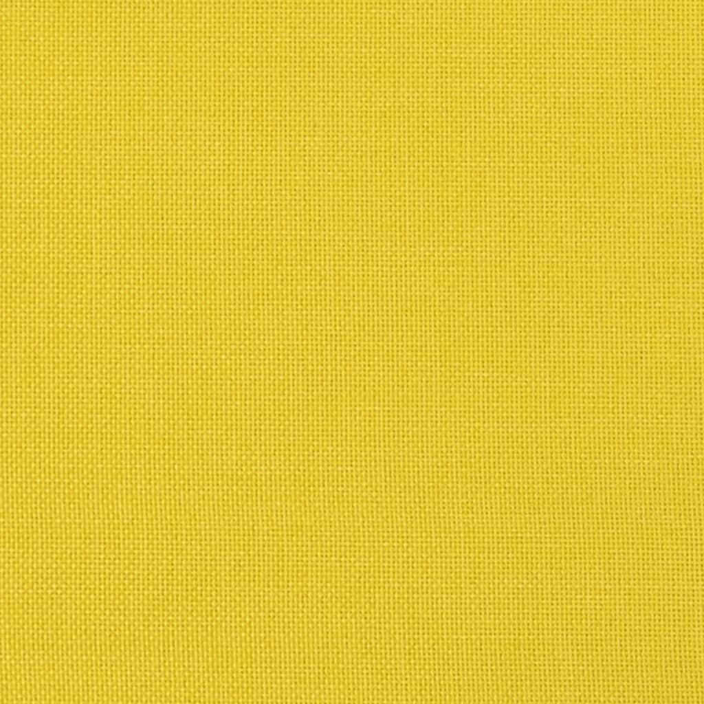 vidaXL Podnožka světle žlutá 60 x 50 x 41 cm textil