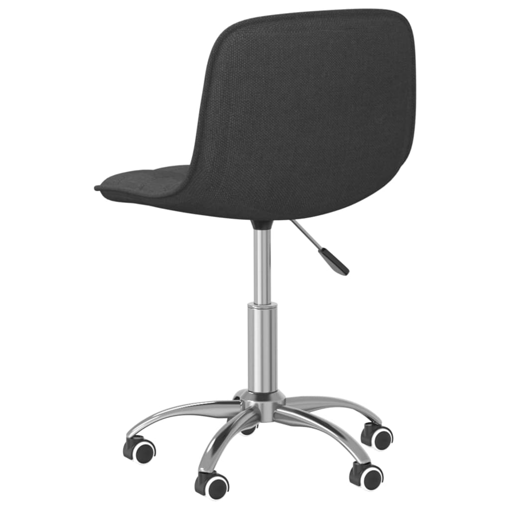 vidaXL Otočné jídelní židle 2 ks tmavě šedé textil