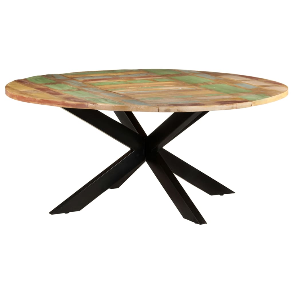 vidaXL Jídelní stůl kulatý 175 x 75 cm masivní recyklované dřevo