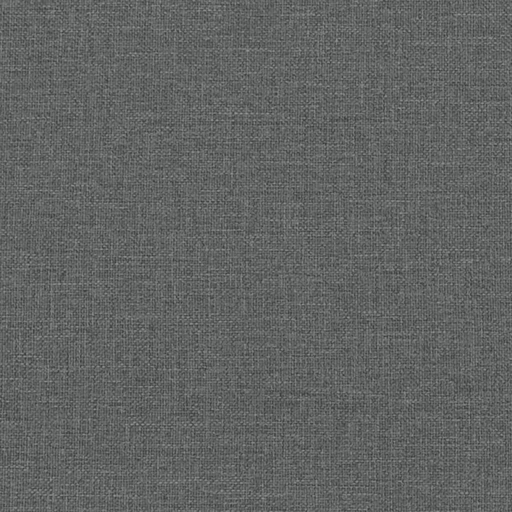 vidaXL Pohovka 2místná tmavě šedá textil