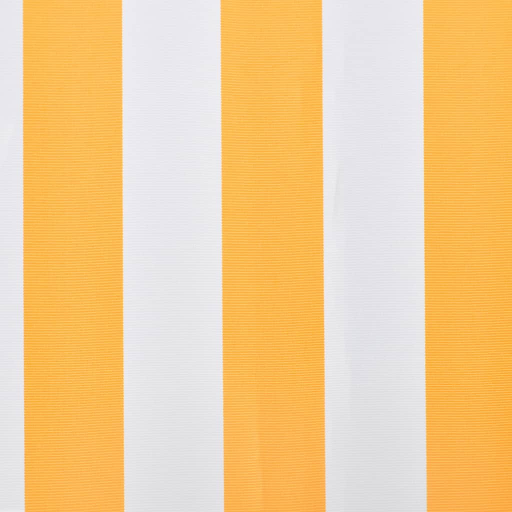 vidaXL Plachta na markýzu slunečnicová žluto-bílá 3 x 2,5 m (bez rámu)