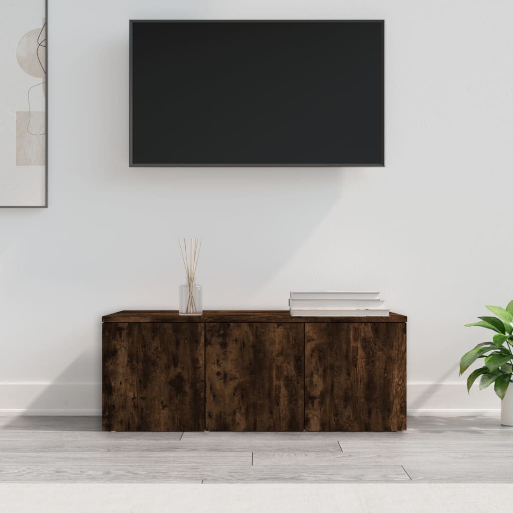 vidaXL TV skříňka kouřový dub 80 x 34 x 30 cm kompozitní dřevo