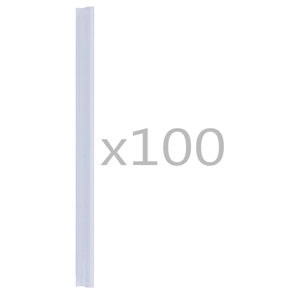 vidaXL 100 ks klipy na panelovou stínicí pásku PVC průhledné