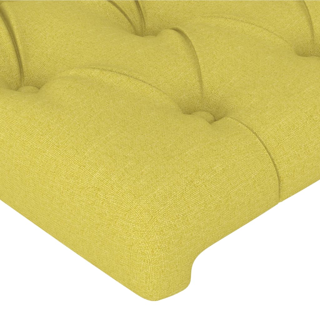 vidaXL Čelo postele zelené 90 x 7 x 78/88 cm textil