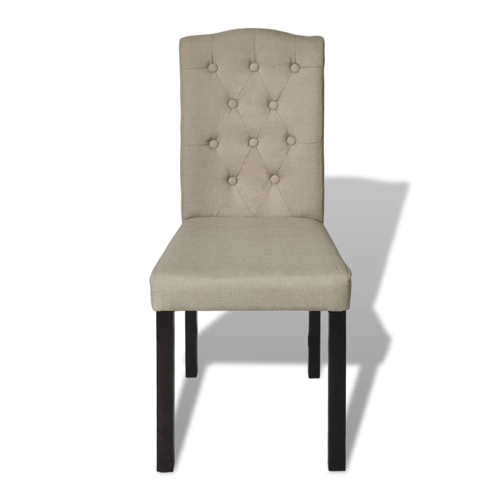 vidaXL Jídelní židle 4 ks velbloudí textil