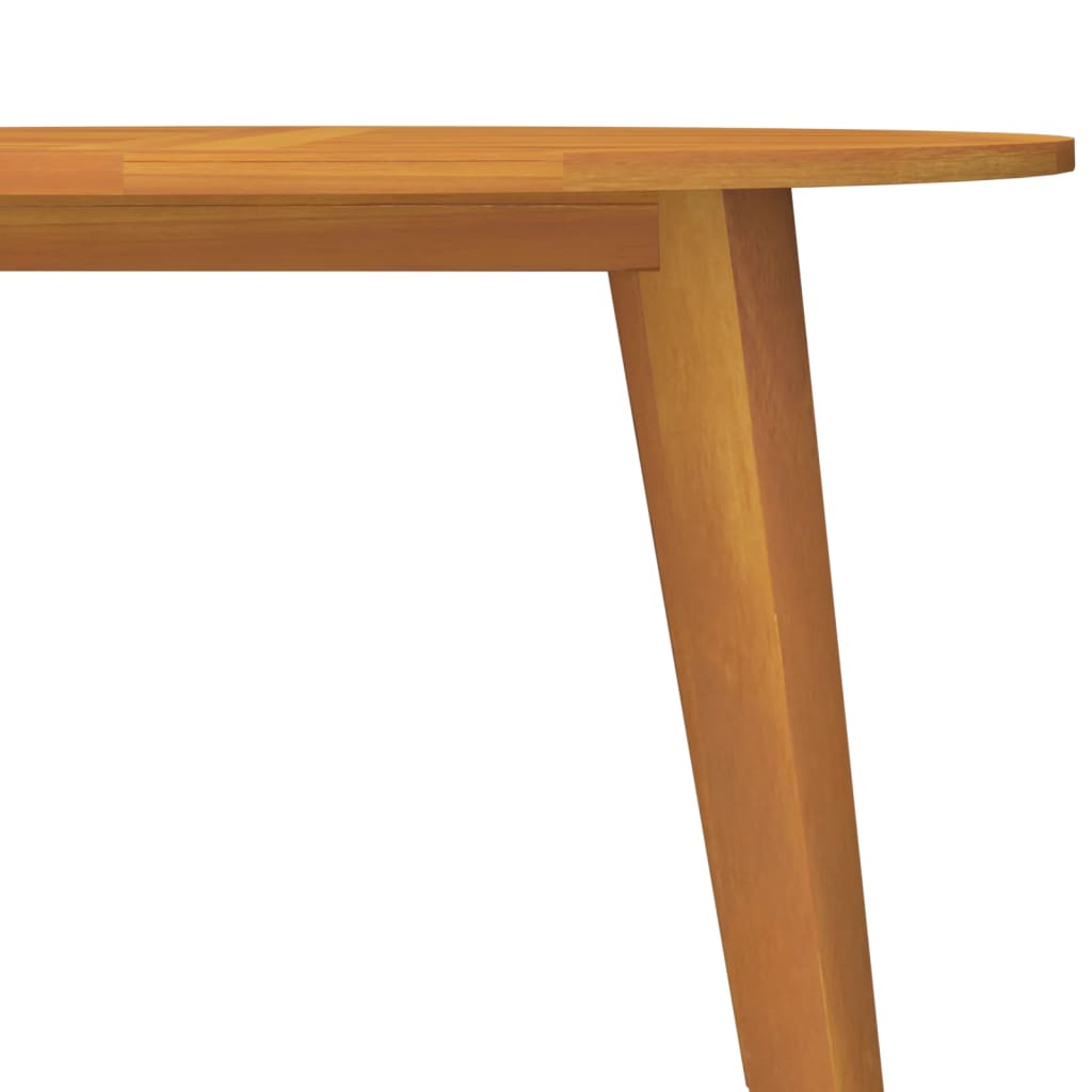 vidaXL Zahradní stůl Ø 110 x 75 cm masivní akáciové dřevo