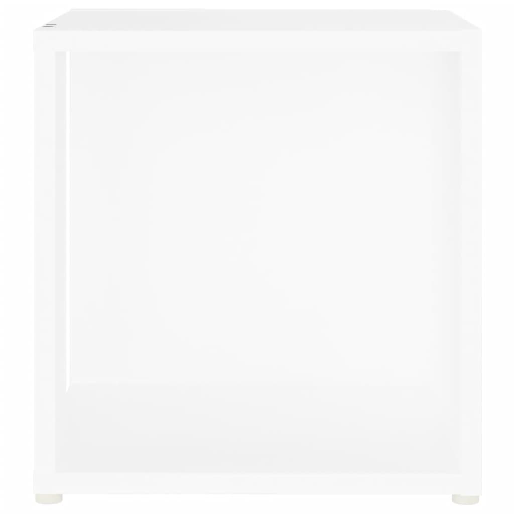 vidaXL Odkládací stolek bílý 33 x 33 x 34,5 cm dřevotříska