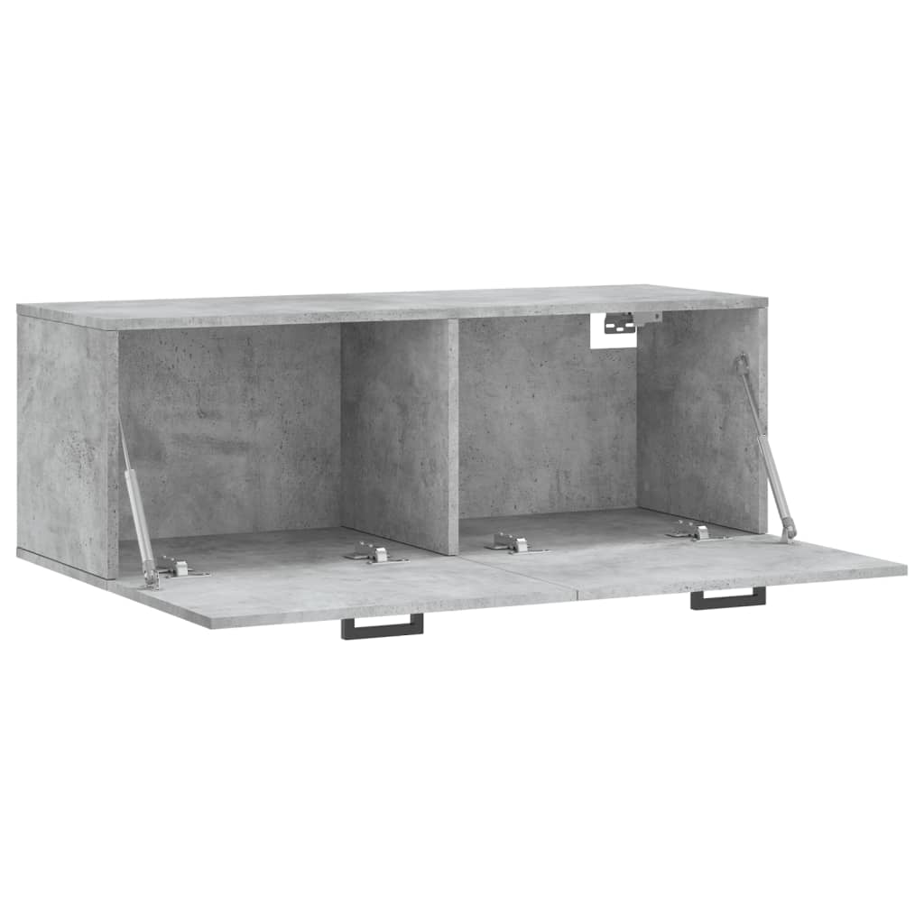 vidaXL Nástěnná skříňka betonově šedá 100x36,5x35 cm kompozitní dřevo