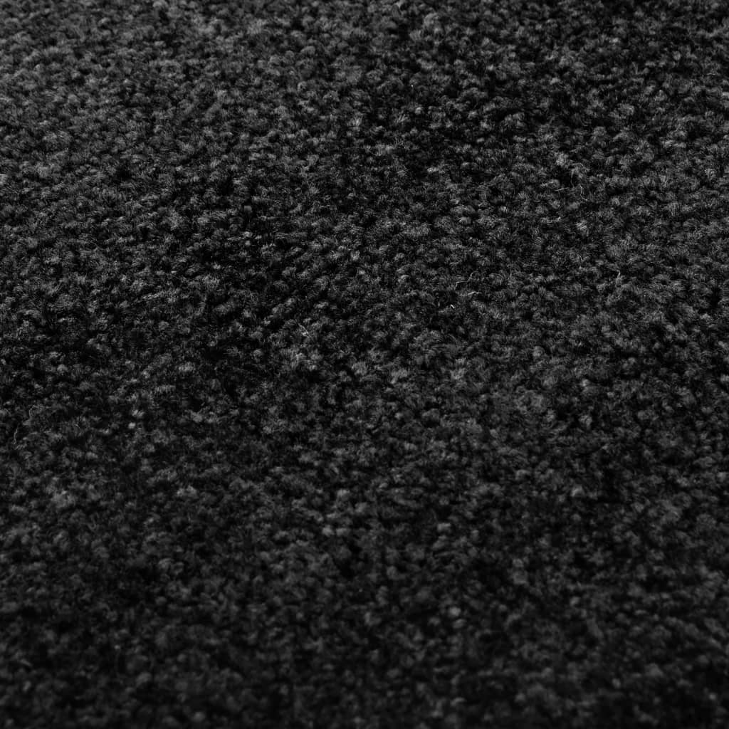 vidaXL Rohožka pratelná černá 90 x 150 cm