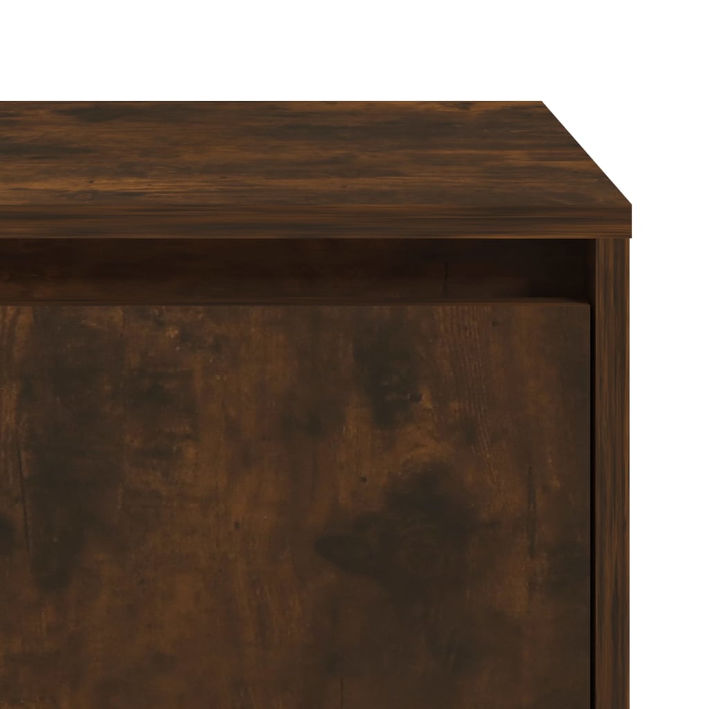 vidaXL Noční stolek kouřový dub 45 x 34 x 44,5 cm dřevotříska