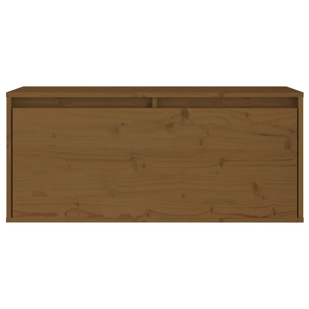 vidaXL Nástěnná skříňka medově hnědá 80x30x35 cm masivní borové dřevo