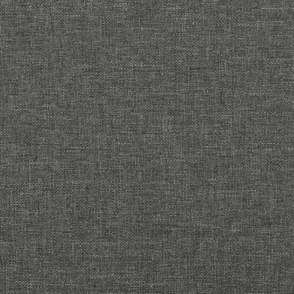 vidaXL Rám postele tmavě šedý 160x200 cm textil