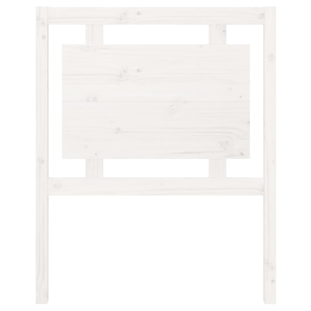 vidaXL Čelo postele bílé 80,5 x 4 x 100 cm masivní borovice