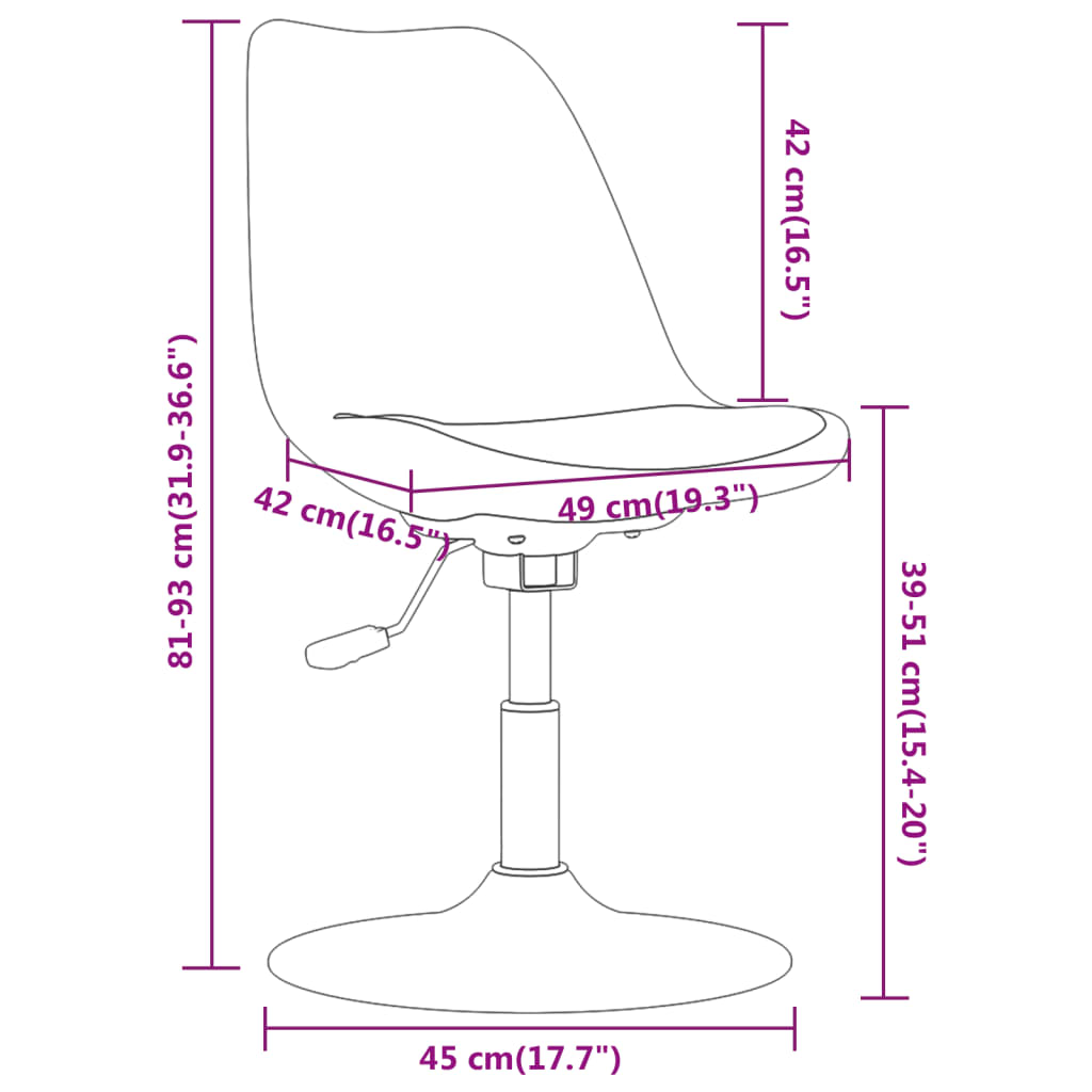 vidaXL Otočné jídelní židle 4 ks taupe textil