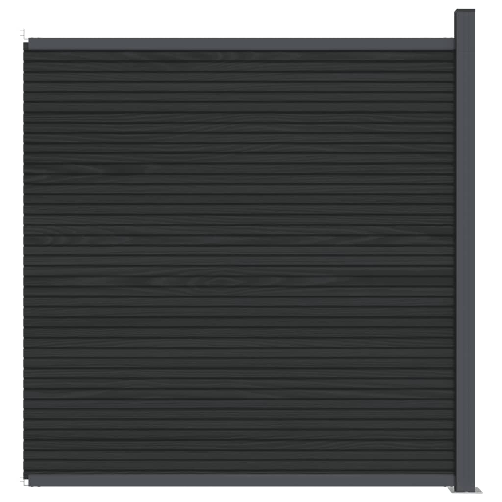 vidaXL Plotový dílec WPC šedý 173 x 186 cm