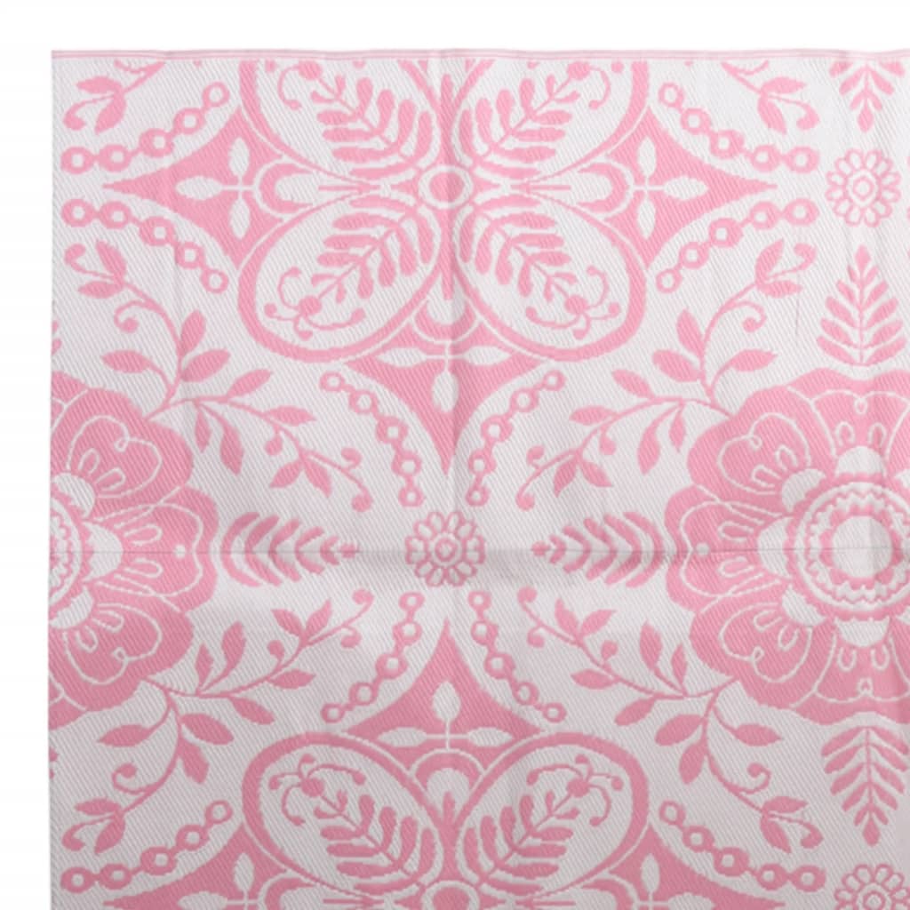 vidaXL Venkovní koberec růžový 190 x 290 cm PP