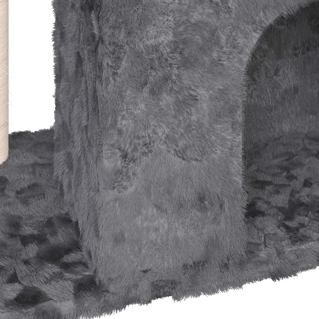 vidaXL Škrabadlo pro kočky se sisalovým sloupkem tmavě šedé 51 cm