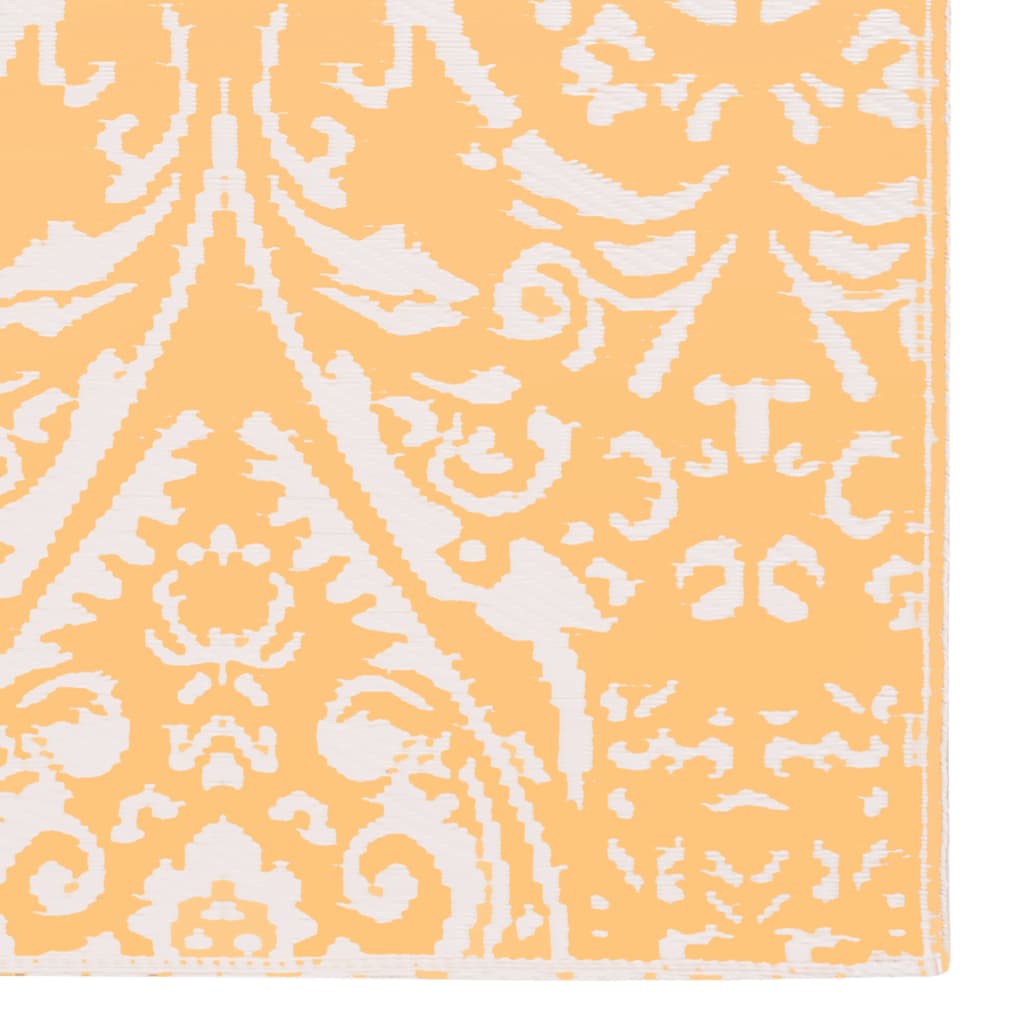 vidaXL Venkovní koberec oranžový a bílý 80 x 150 cm PP