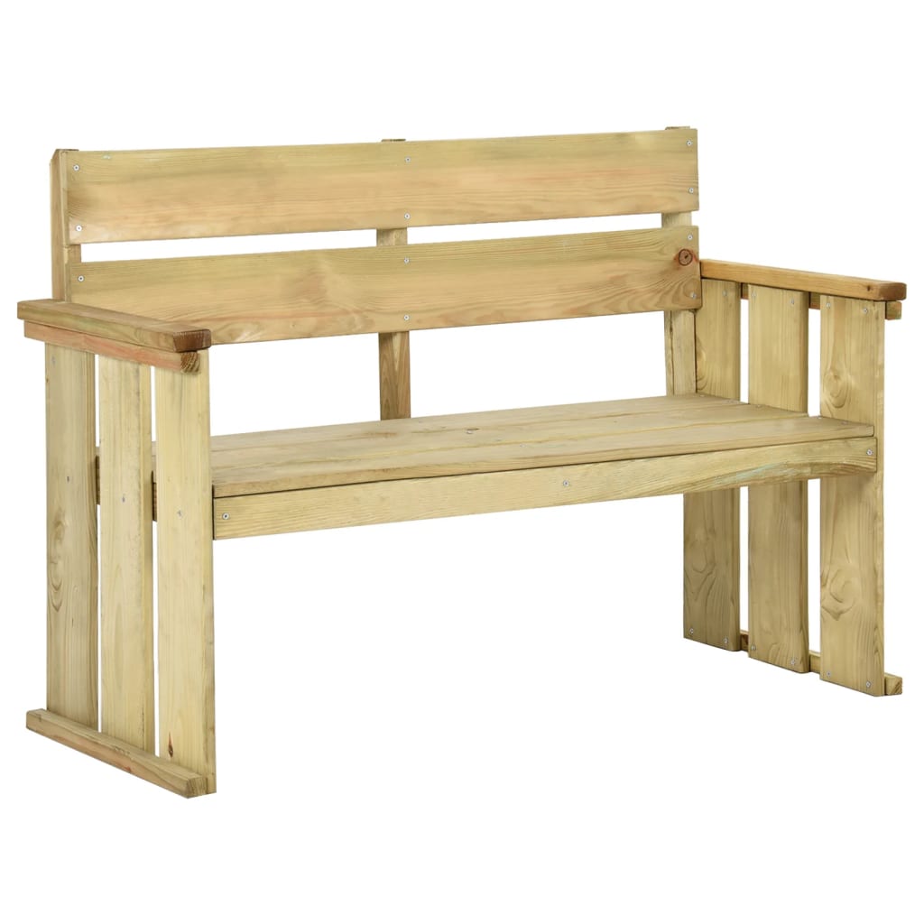 vidaXL Zahradní lavice 121 cm impregnované borové dřevo