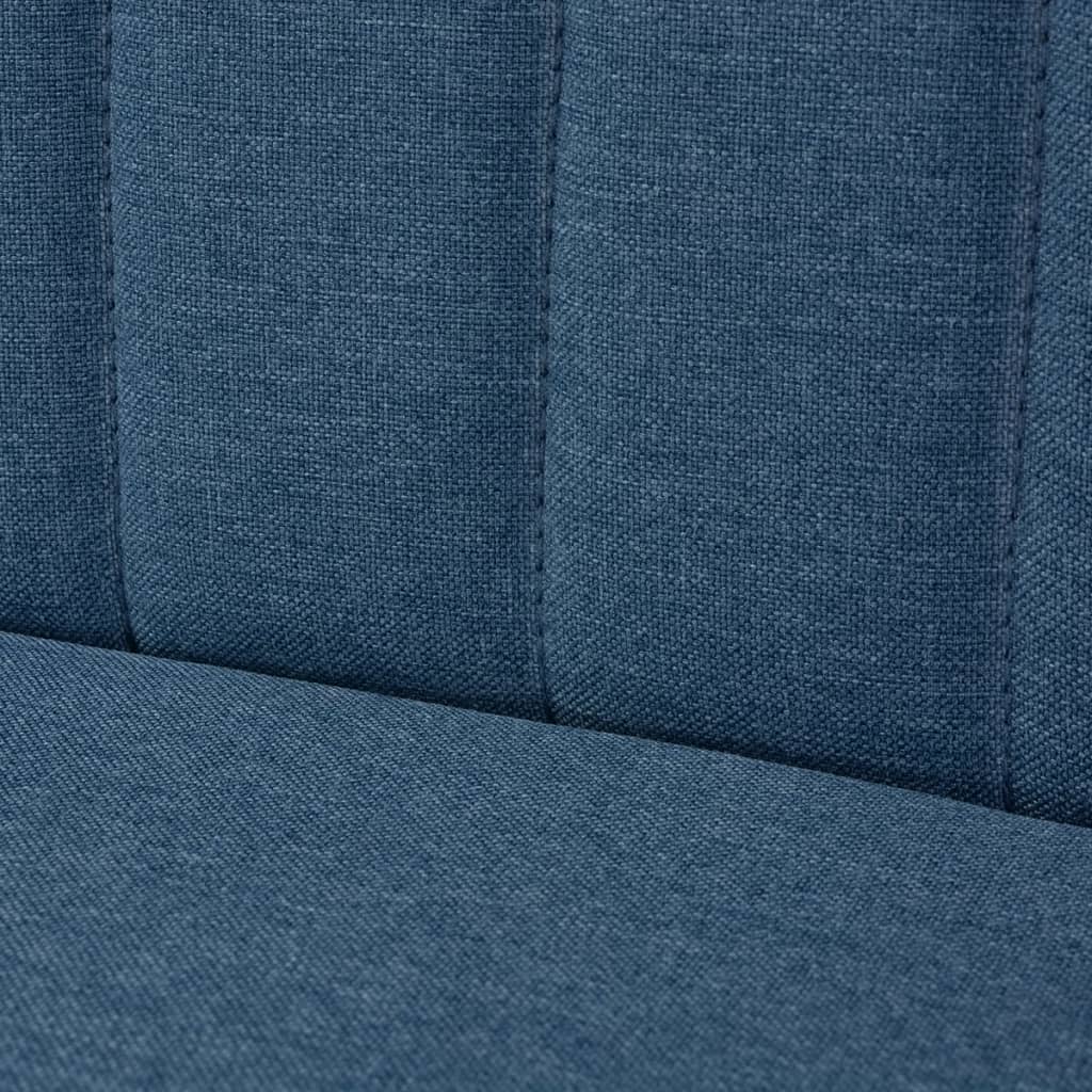 vidaXL Pohovka textil 117 x 55,5 x 77 cm modrá