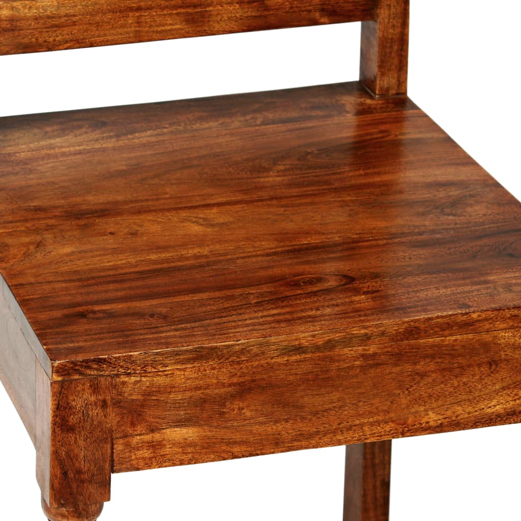 vidaXL Jídelní židle 4 ks masiv sheeshamový povrch klasický styl