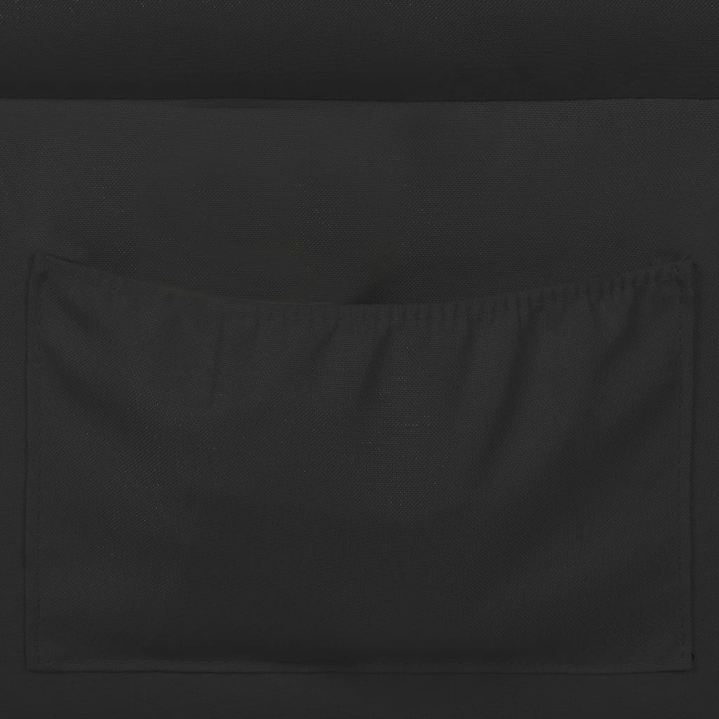 vidaXL Polohovací křeslo černé textil