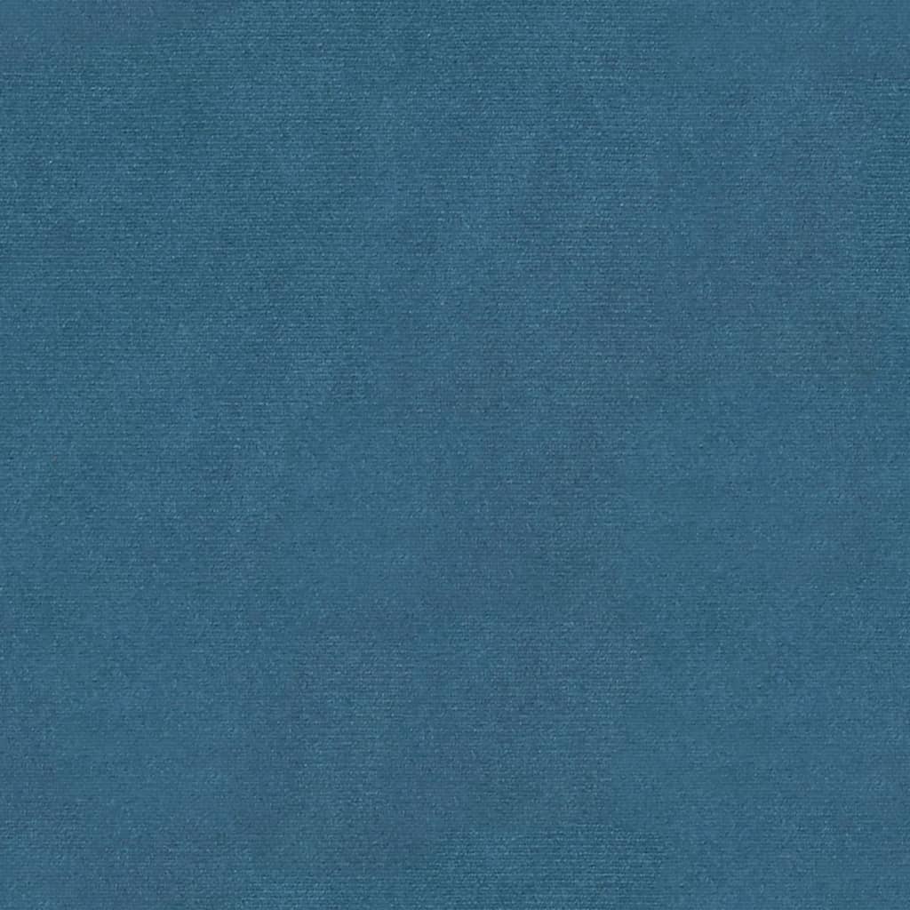vidaXL Stolička s úložným prostorem modrá 110x45x49 cm samet