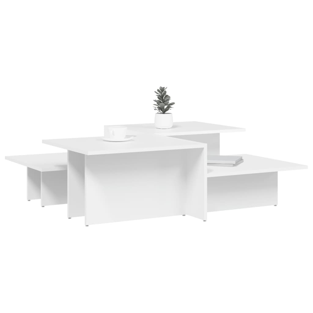 vidaXL Konferenční stolky 2 ks bílé kompozitní dřevo
