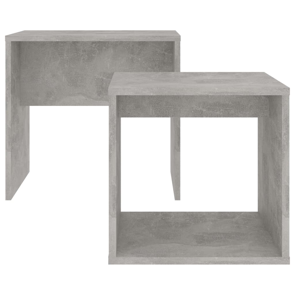 vidaXL Set konferenčních stolků betonově šedý 48x30x45 cm dřevotříska