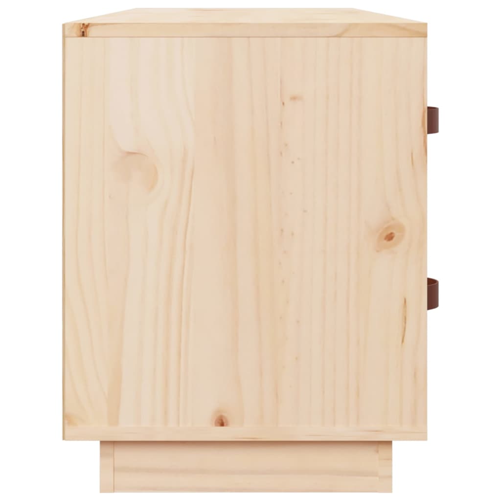 vidaXL Lavice s botníkem 100 x 34 x 45 cm masivní borové dřevo