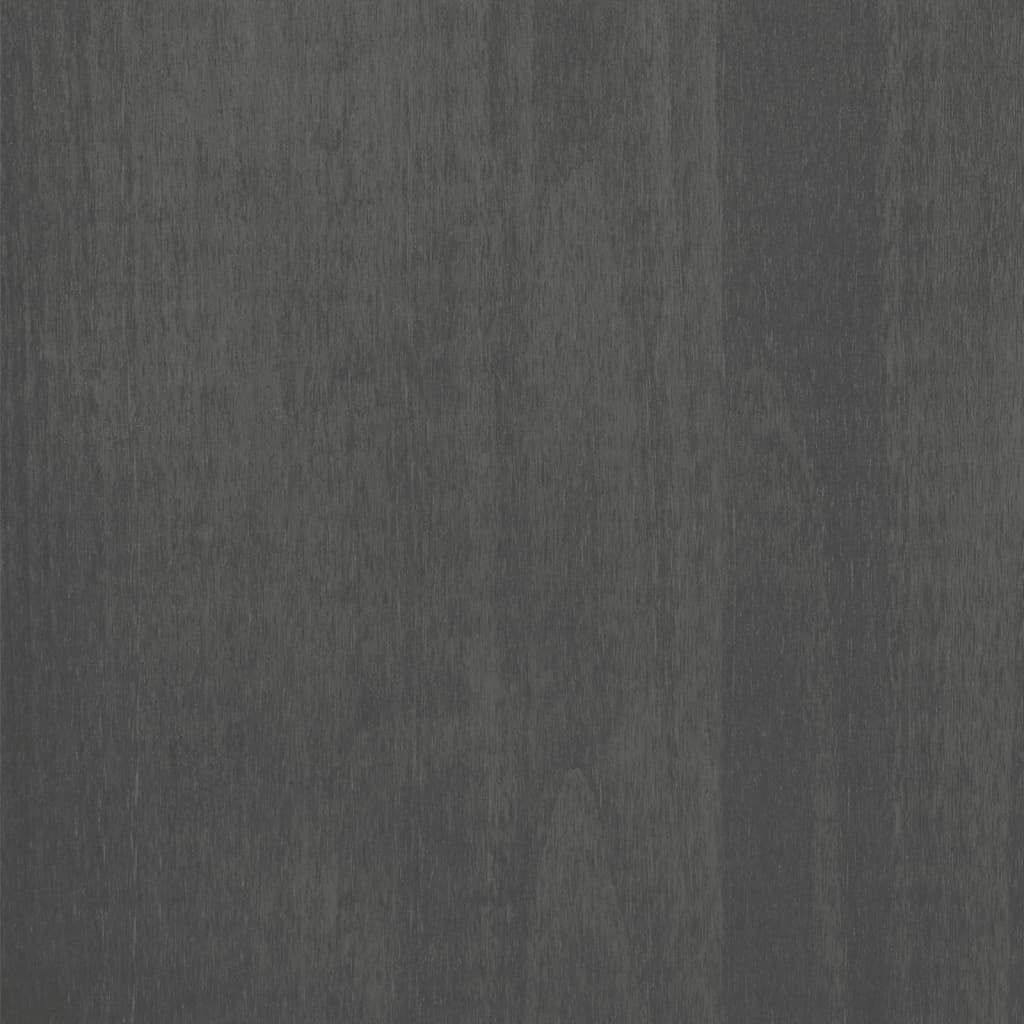 vidaXL Šatní skříň HAMAR tmavě šedá 89 x 50 x 180 cm masivní borovice