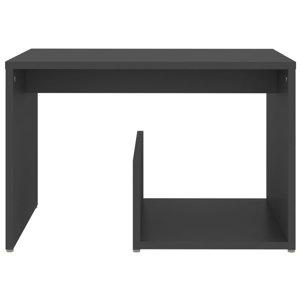 vidaXL Odkládací stolek šedý 59 x 36 x 38 cm dřevotříska