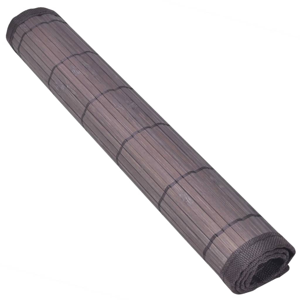 6 ks bambusových prostírání 30 x 45 cm tmavě hnědá