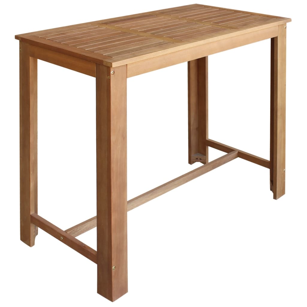 vidaXL Barový stůl a stoličky z masivního akáciového dřeva sada 5 kusů