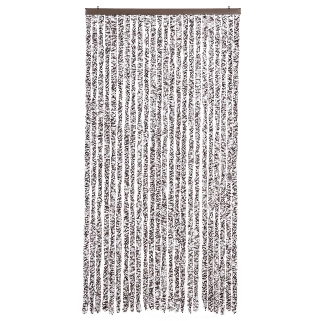 vidaXL Závěs proti hmyzu hnědý a béžový 100 x 230 cm žinylka