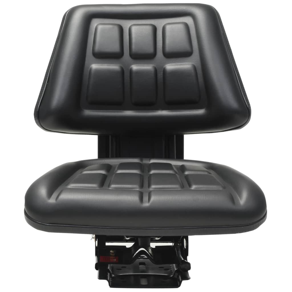 vidaXL Traktorová sedačka s odpružením, černá