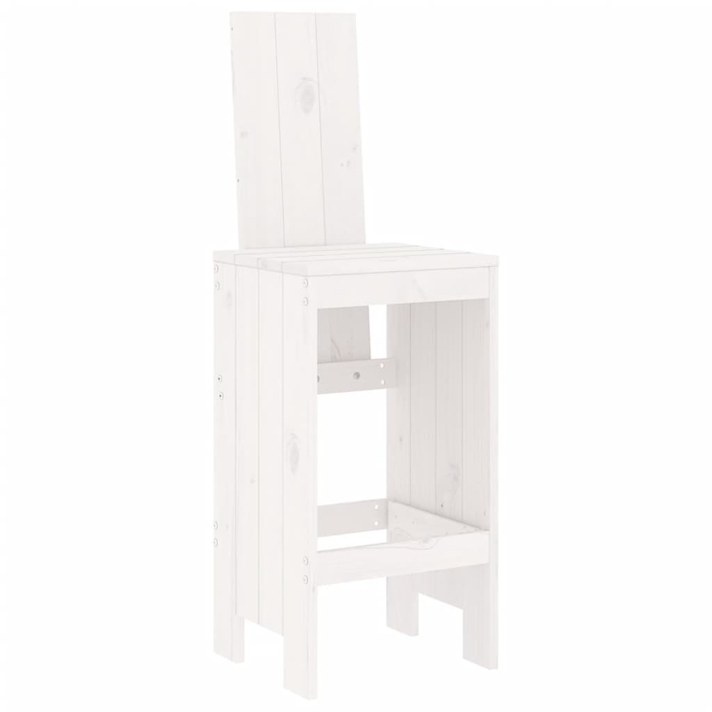 vidaXL Stoličky 2 ks bílé 40 x 42 x 120 cm masivní borové dřevo