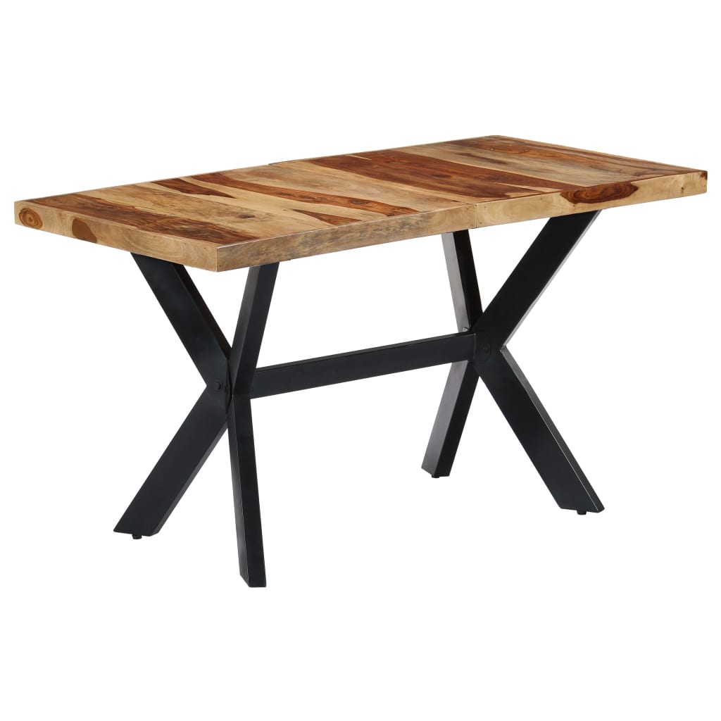 vidaXL Jídelní stůl 140 x 70 x 75 cm masivní sheeshamové dřevo