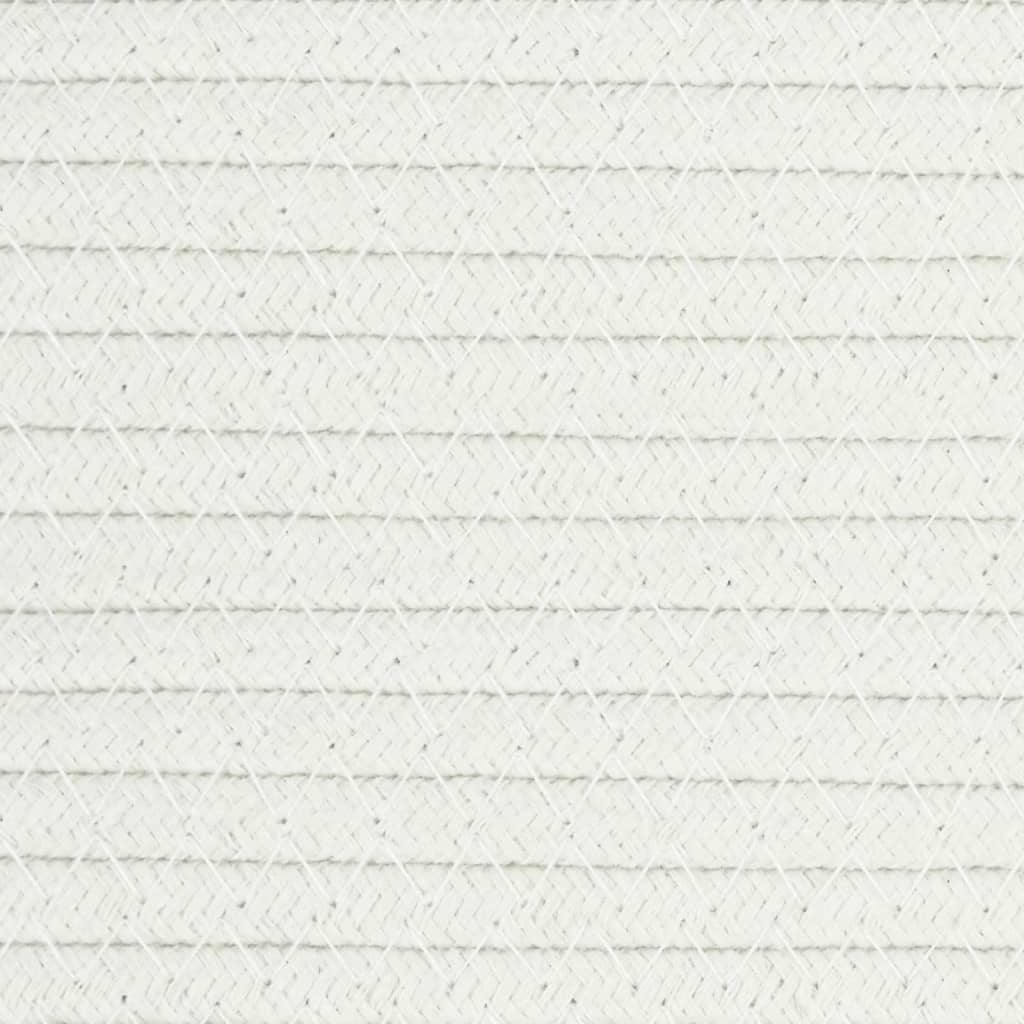 vidaXL Úložné koše 2 ks šedé a bílé Ø 28 x 28 cm bavlna